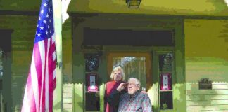 Glenn and Jeanne Brewer in 2014 commemorated Veterans Day at their Fayetteville home. Photo/The Citizen.