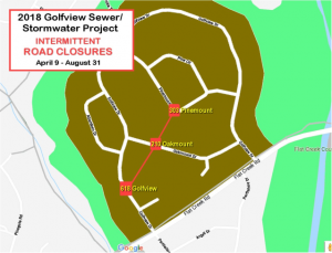 PTC announces road closures for utility work