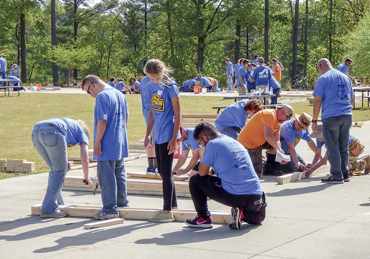 Putting a house together