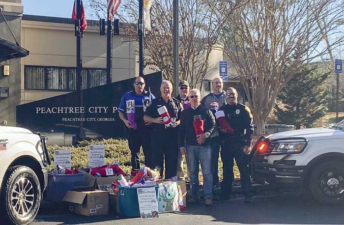 Stocking up at Light Up the Night toy drive