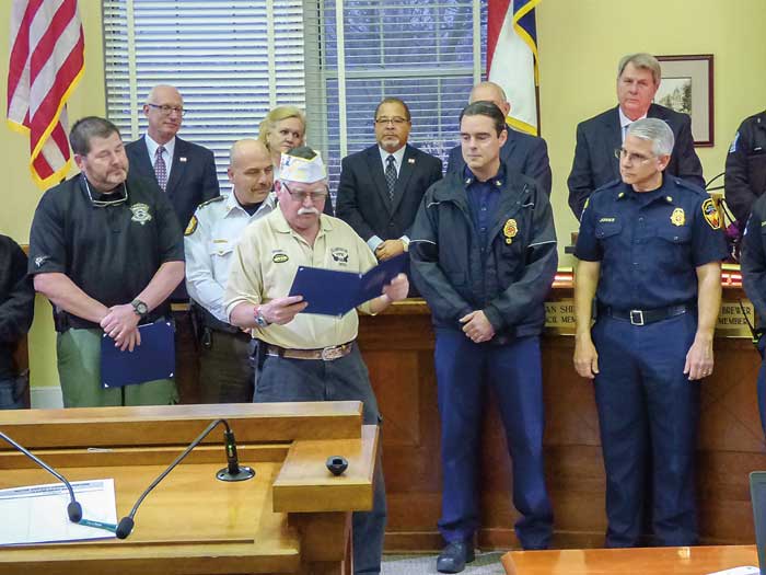 First responders honored at Fayetteville Council...