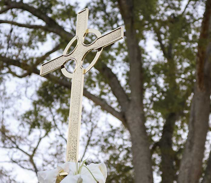 The cross provided by the First United Methodist Church of Fayetteville graced the church's Easter sunrise services last year and is expected to be present this year as well.