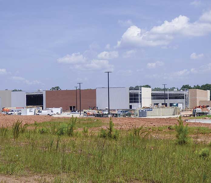 Construction of the new 157,000 sq. ft. Costco warehouse club store at Fischer Crossings at Ga. highways 34 and 54 in east Coweta County is underway. The store is expected in open in August. Photo/Ben Nelms.