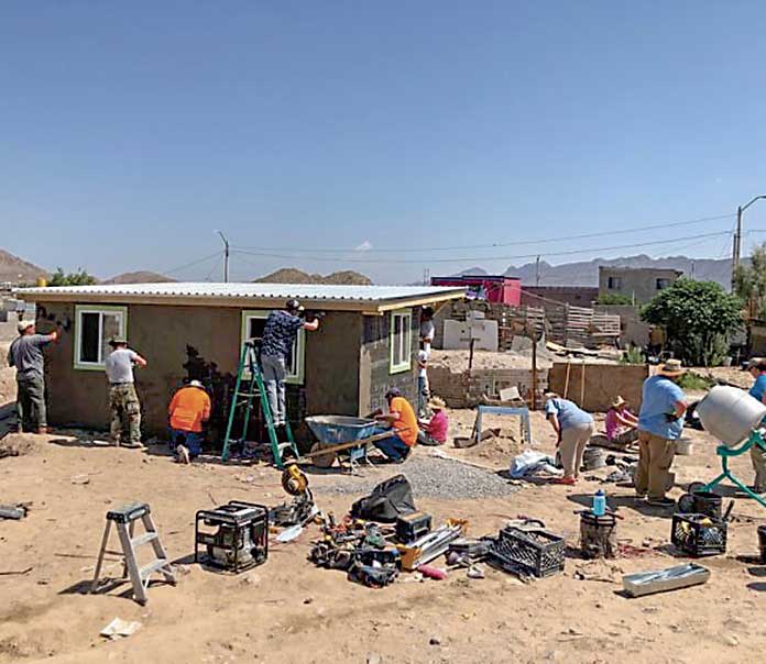 A group of 26 people representing Rolling Hills Baptist Church traveled to Juárez, Mexico, in June to build a needed home for a grandmother and her family. Photo/Submitted.