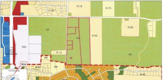 Map of proposed area to be annexed. Photo/Peachtree City Planning Dept.