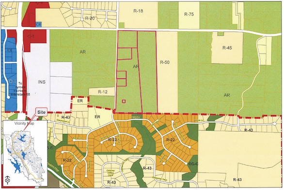 Map of proposed area to be annexed. Photo/Peachtree City Planning Dept.