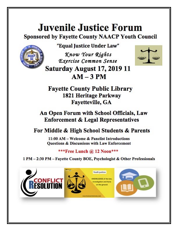 Fayette NAACP Youth hosts juvenile justice forum