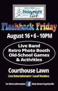 Friday night live in Fayetteville tonight