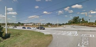 Looking north toward Sam's Club from intersection of Ga. Highway 34 and Fischer Road.