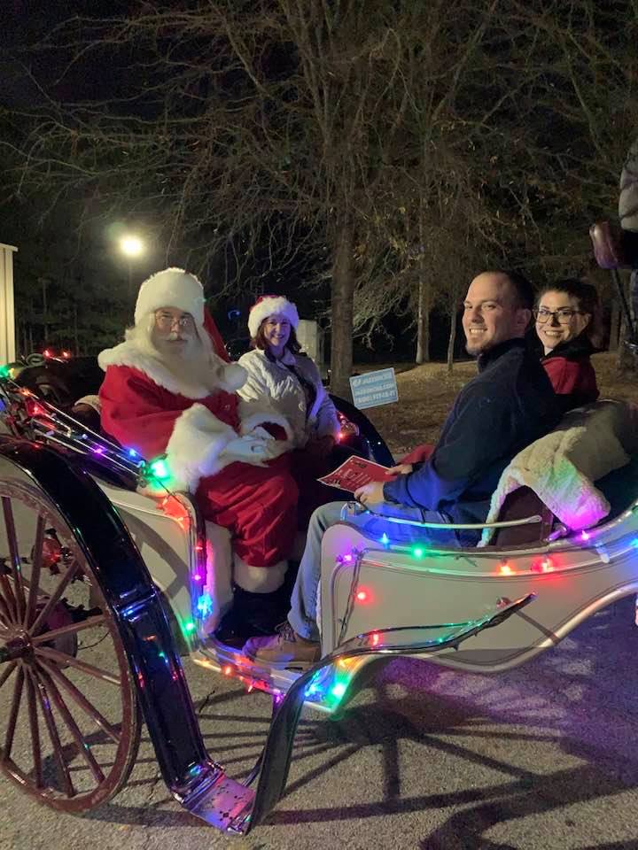 There’s nothing like a buggy ride with Santa. That’s what was found Dec. 1 at Shamrock Park as part of the annual Tyrone Tree Lighting and a visit with the kids from Santa. Photo/Submitted.