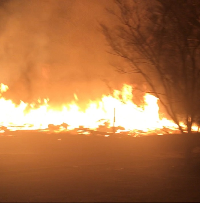 A Jan. 27 fire at a home under construction on Ga. Highway 279 resulted in a total loss. There were no injuries in the blaze. Photo/Fayette County Fire Department.