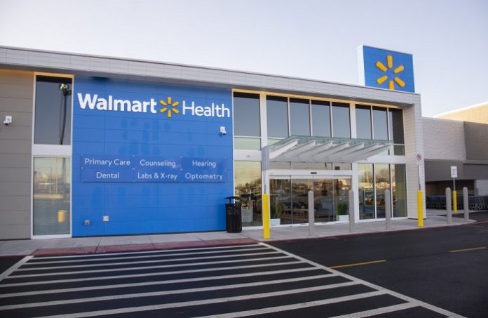 Similar to the facility in Calhoun (pictured above), the conceptual site plan for the Walmart Health center at the Fayette Pavilion in Fayetteville was approved April 28. Photo/Walmart.