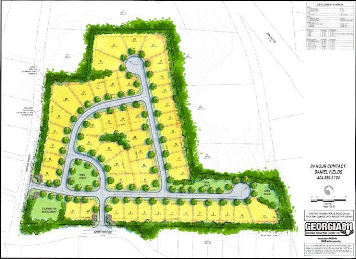 Map of proposed Dixon Farms development. Graphic/Fayetteville Planning and Zoning Commission.