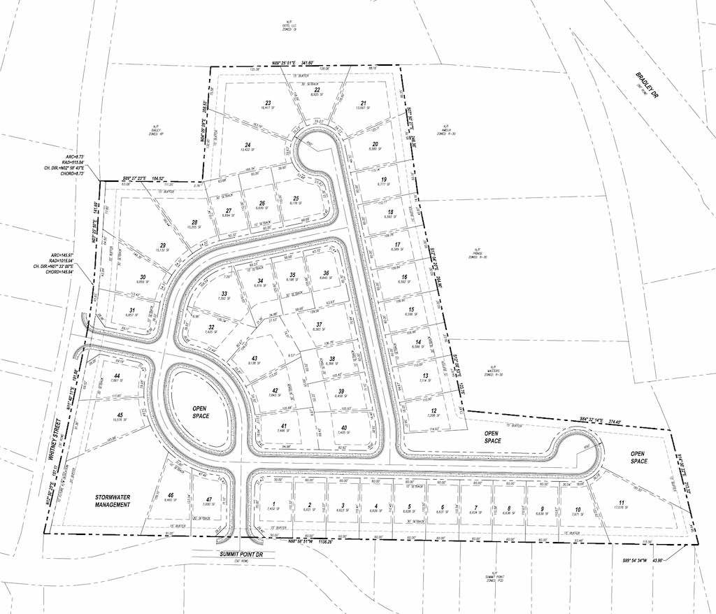 Map of proposed Dixon Farms rezoning. Graphic/City of Fayetteville.