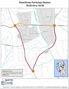 Road closure, detours on tap for Peachtree Parkw...