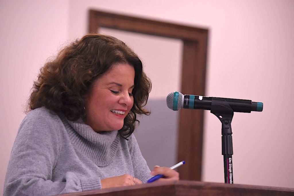 Mayor Vanessa Fleisch delivers her State of the City address Jan. 21, 2021 at City Council meeting. Photo/Cal Beverly.