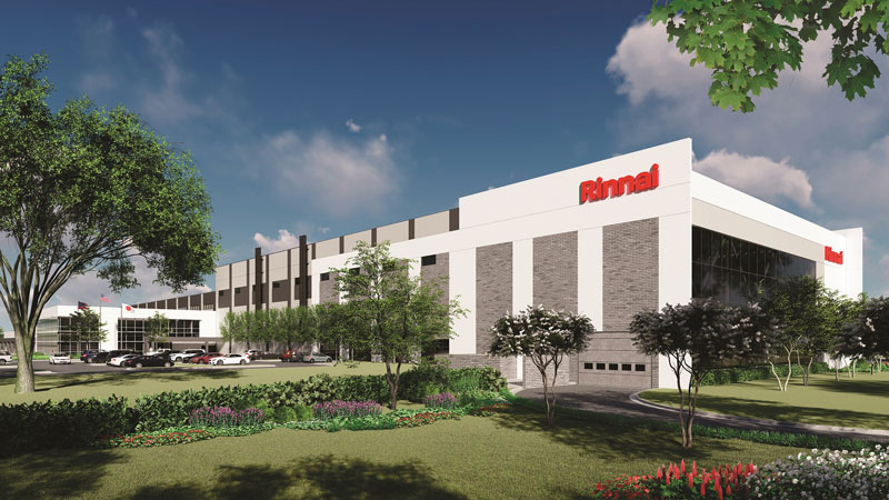 Rinnai America Corporation Opens Domestic Manufa...