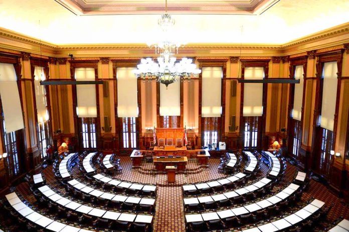 The Georgia House of Representatives chamber in the state Capitol. Photo/Facebook page.