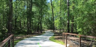 Photo shows portion of the LINC trail in Newnan. Photo/City of Newnan.