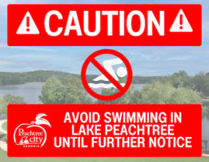 People and pets should avoid algae in Lake Peach...