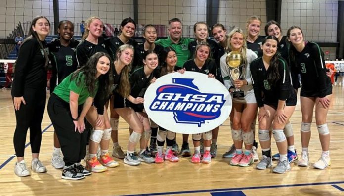 McIntosh girls volleyball team brings home another state crown.