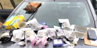 Illegal drugs confiscated after collision. Photo/Fayette County Sheriff's Office.