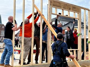 Volunteers, community raise walls for Derryll An...