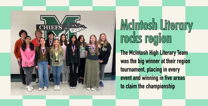 McIntosh Literary rocks region tourney