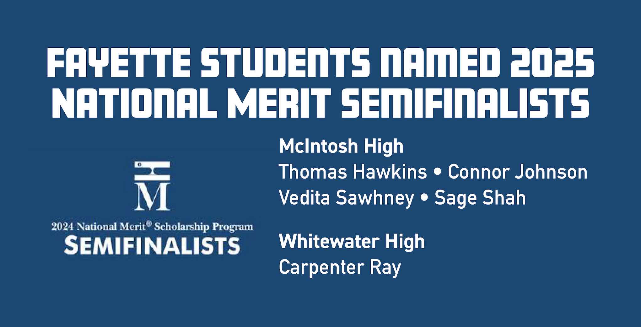 Fayette students named semifinalists in ’25 Nati...