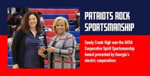 Sandy Creek High awarded for sportsmanship