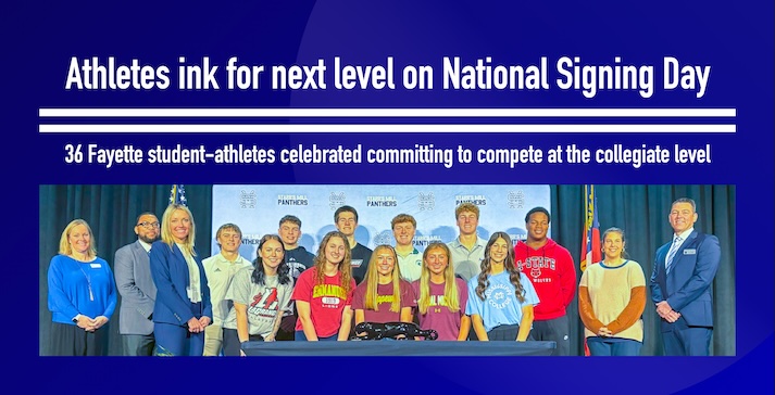 Athletes ink for next level on National Signing Day