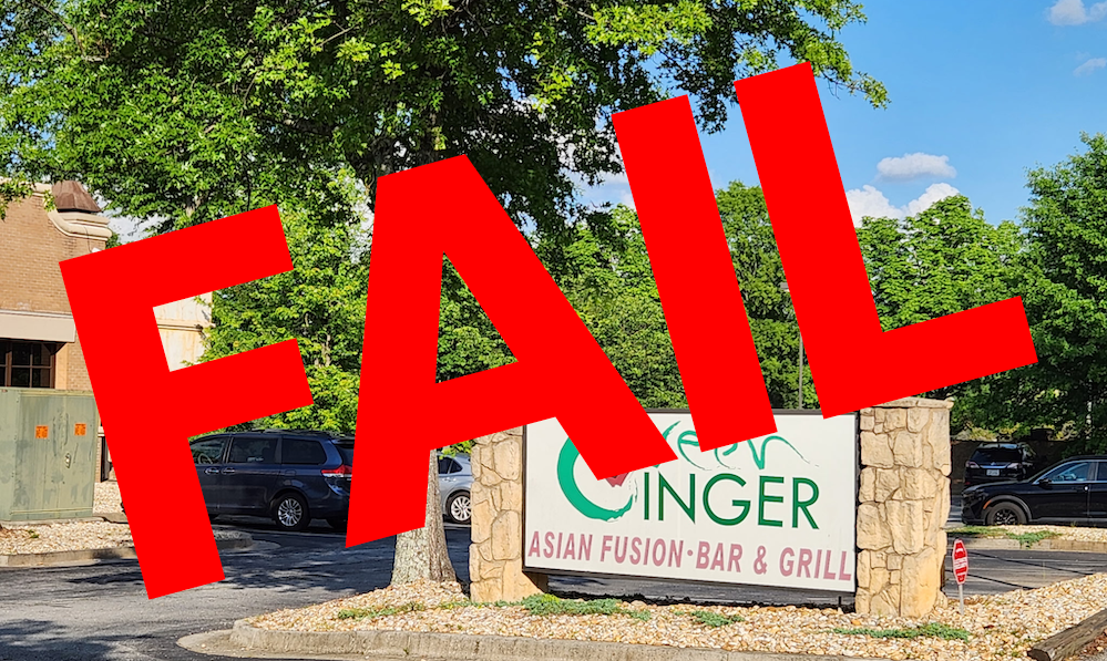 Green Ginger fails third health inspection with ...