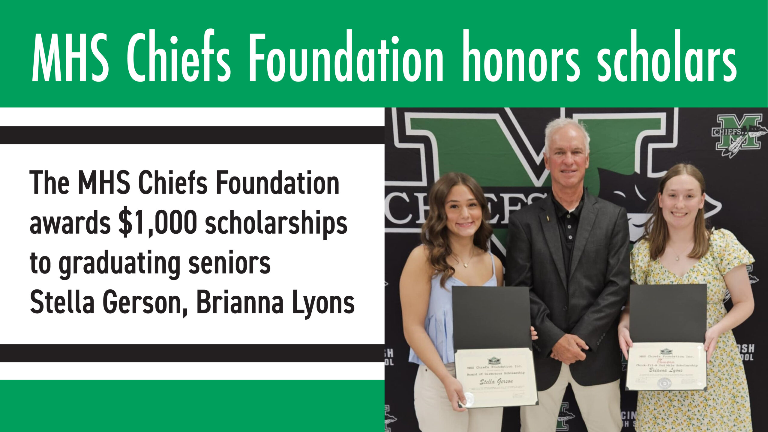 MHS Chiefs Foundation awards scholarships