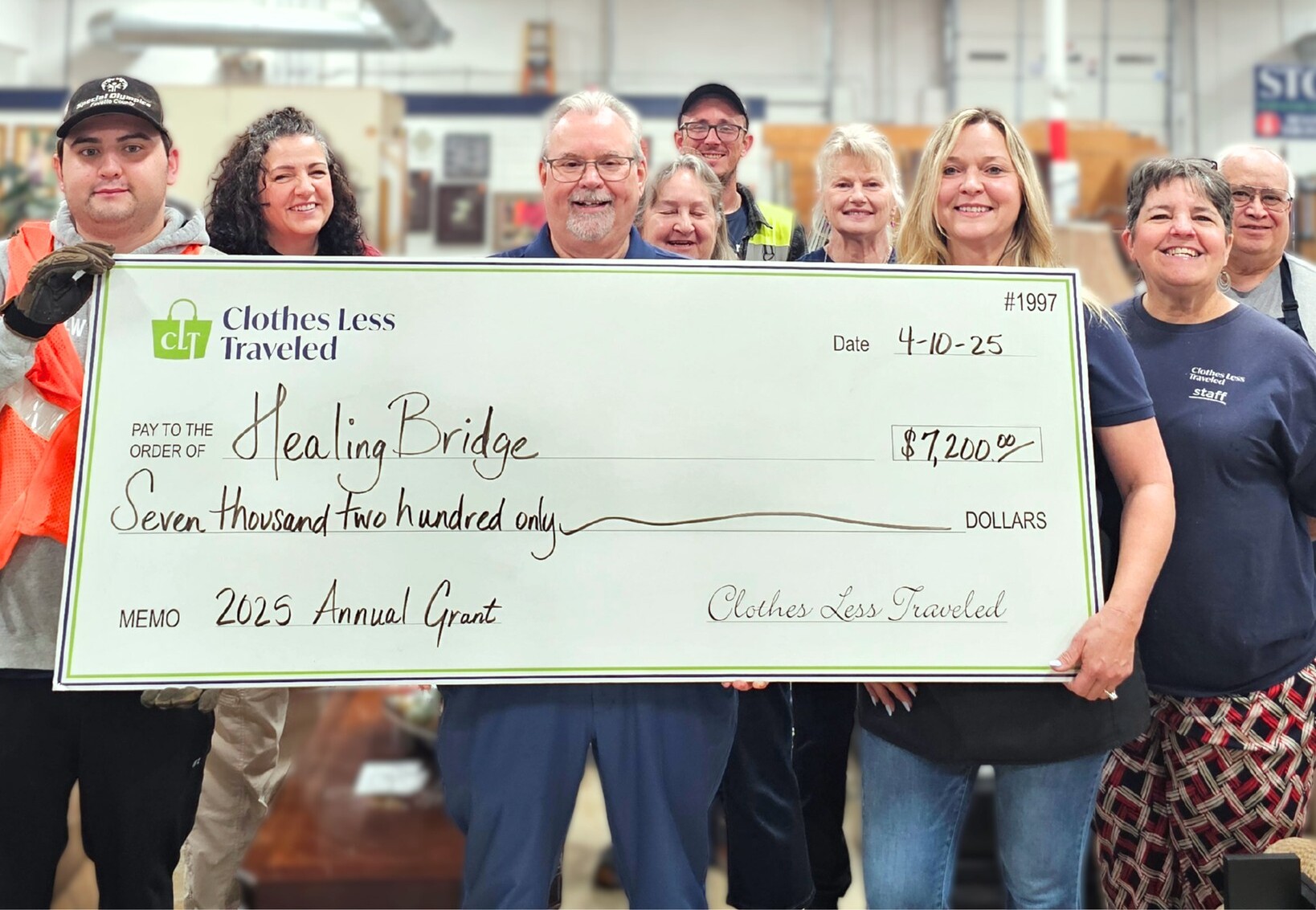 Healing Bridge Clinic Receives $7,200 Grant from...