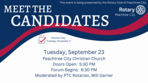 Rotary Club of Peachtree City to Host 2025 Polit...