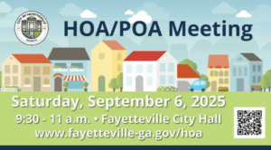 Fayetteville to host HOA/POA meeting