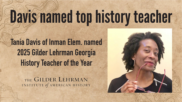 Inman’s Davis is GA History Teacher of the Year