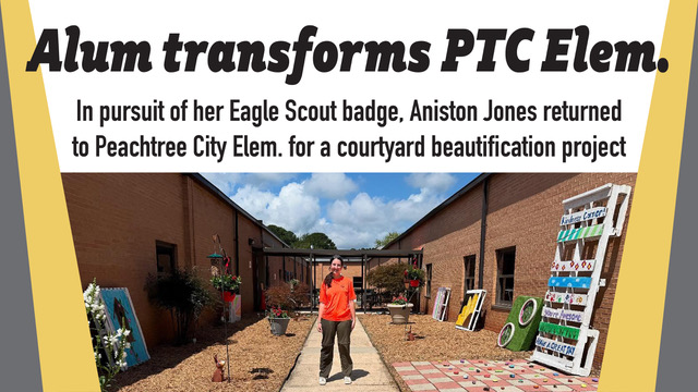 Alum Jones transforms PTC Elem. courtyard