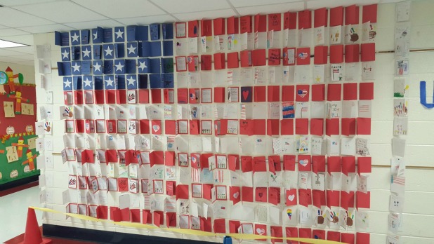 Students create Veterans Day display