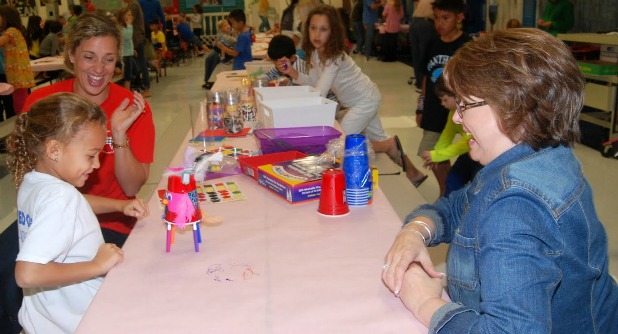 Families enjoy STEM projects