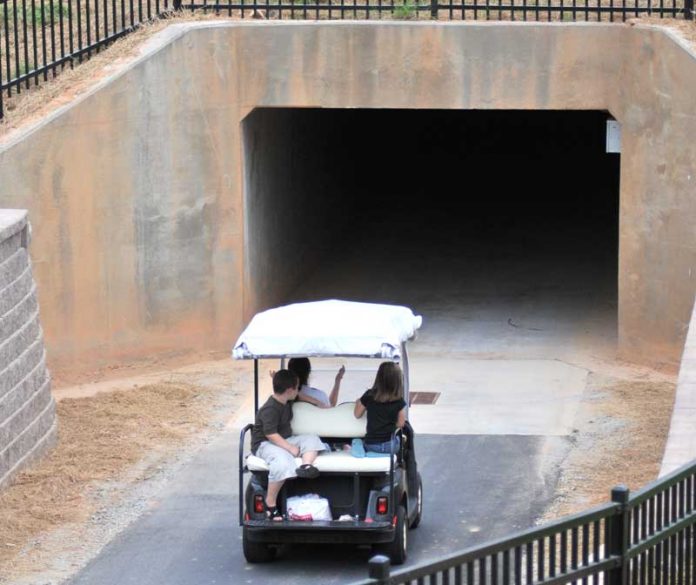 A cart path tunnel in another part of Peachtree City. File photo.