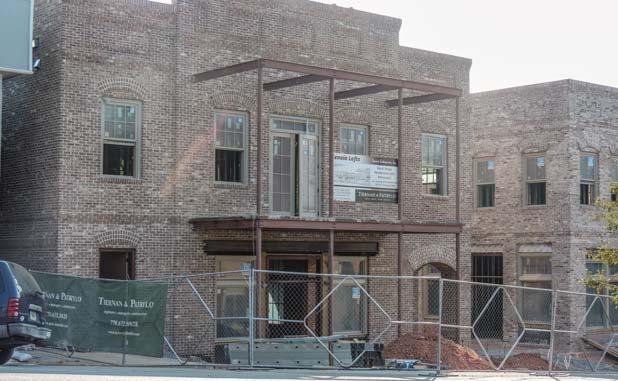 Downtown Senoia on the rise