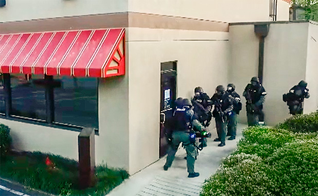 PTC’s SWAT unit drills on empty Chick-fil-A