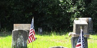 Old headstones in the Fayetteville Cemetery. File photo.