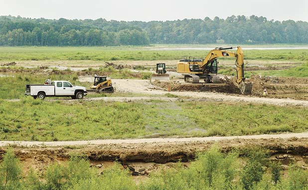 Dredging work continues