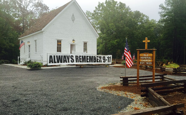 Remembering 9-11 at Old Hopeful Church