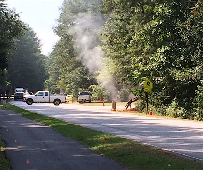 Gas line rupture in south PTC halts traffic, put...