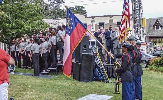 Standing together in Fayetteville on 9/11
