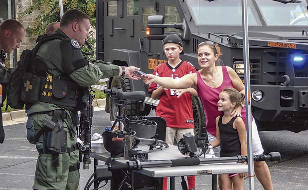 PTC first responders display their gear