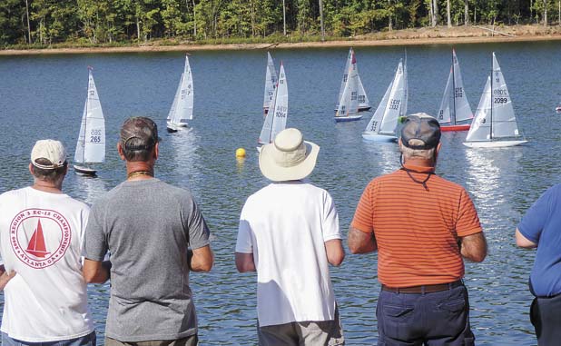 Sailing, in a scaled-down sort of way, on Lake M...